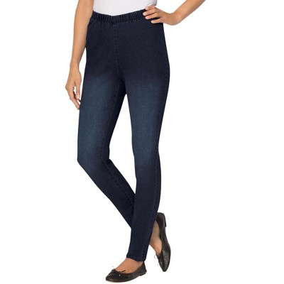 Woman Within Women's Plus Size Petite Fineline Denim Jegging