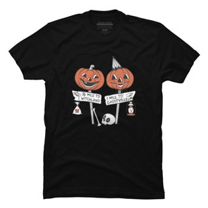 Men's Design By Humans Halloween Pathways By runcatrun T-Shirt - 1 of 4