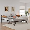 Twin Daybed with Trundle – Stylish Metal Sofa Bed Frame, Pop-Up Trundle, Perfect for Any Space - 4 of 4