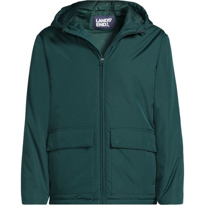 Lands' End Men's FeatherFree Insulated Hooded Jacket - Large - Deep Pine — фото 2