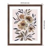 Kate and Laurel Framed Art Muted Paintrely Florals by Nikita Jariwala, 22x26, Florence Medium Brown - 2 of 4
