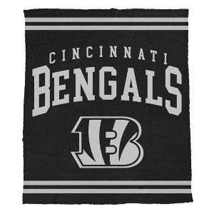NFL Cincinnati Bengals Midnight Logo Cozy Knit Blanket - 1 of 1