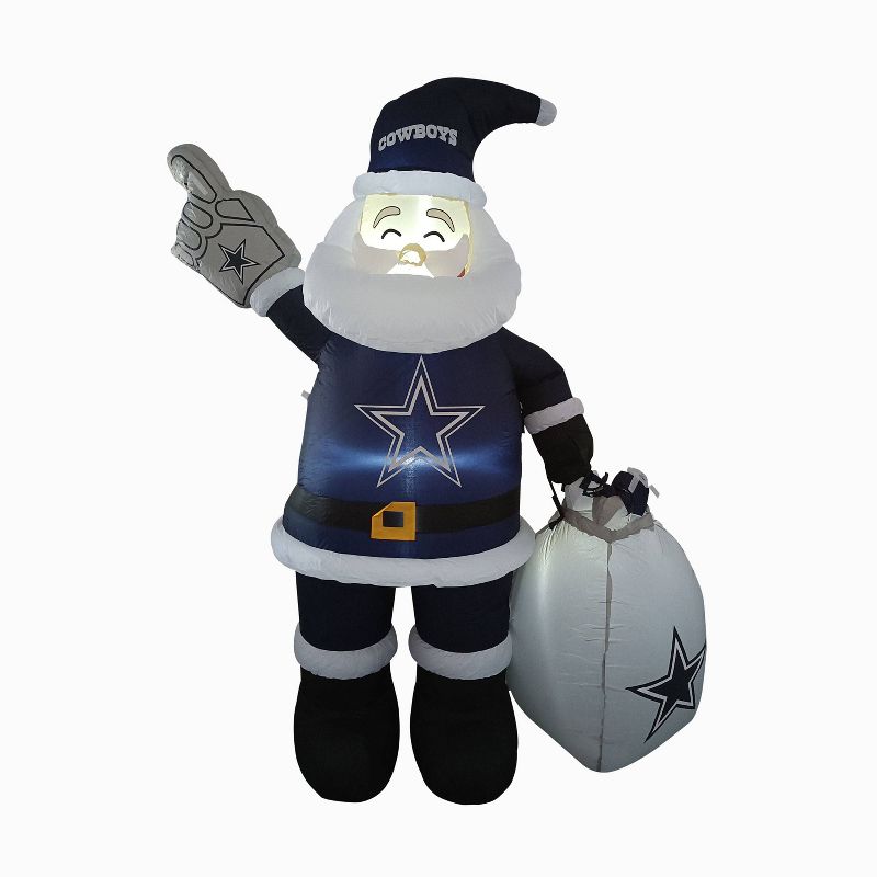 NFL Dallas Cowboys Inflatable Santa, 1 of 2