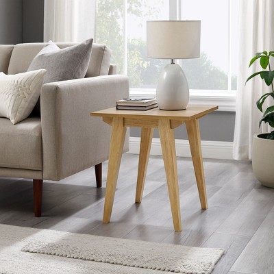 GDFStudio Tenley Modern Wood End Table with Tapered Legs