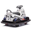 TopComfy Baby Walkers Kids Ride On Bumper Car, Rotate 360 degrees in place, Four wheel waterfall, Versatile, White, 30.31"*21.65"*12.4" - 2 of 4