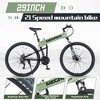 29Inch Mountain Bike, 21-Speed Aluminium Alloy Trail Commuter City Bike With Double Disc Brakes, Front Suspension Fork Commuter City Bicycles - 4 of 4