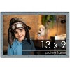 PosterPalooza | Photo Size Textured Blue Picture Frame - UV Acrylic, Foam Board Backing, Hanging Hardware - 2 of 4