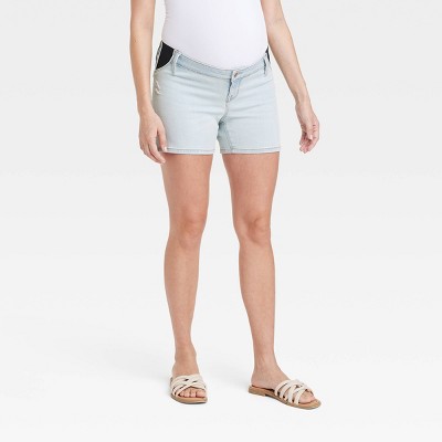 New* Isabel Maternity by Ingrid & Isabel Maternity Over Belly Midi Maternity  Jean Shorts - Motherhood Closet - Maternity Consignment