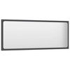vidaXL Bathroom Mirror Gray 39.4"x0.6"x14.6" Engineered Wood - 3 of 4