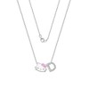 Hello Kitty Women's Enamel Hello Kitty and Sliding Pave Initial Necklace - 4 of 4