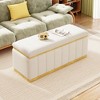 NicBex 50" Storage Bench Modern Large Versatile Storage Ottoman Bench for Bedroom, Entryway - 2 of 4