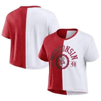 NCAA Wisconsin Badgers Women's Split T-Shirt