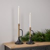 Metal Trumpet Taper Candle Holder (Set of 2) - 2 of 3