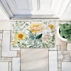 Stupell Industries Yellow Flower Garden Printed Outdoor Door Mat, design by Kim Allen, 18"x30" - 4 of 4