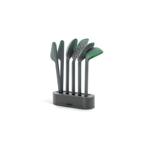 Lekue Essential Cooking Tool Set 5 Kitchen Utensils With Stand, Green :  Target