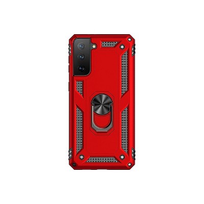 SaharaCase Military Kickstand Series Case for Samsung Galaxy S21 FE 5G Red (CP00095)
