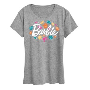Women's - Barbie - Fall Leaves Short Sleeve Graphic T-Shirt - 1 of 4
