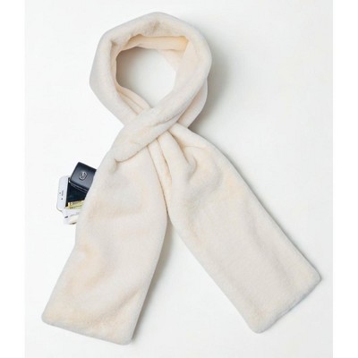 Sprigs Faux Fur Scarf With Hidden Pocket