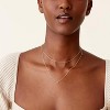 14K Gold Plated Layering Necklace Set | Minimalist Bar, Lotus, Disc & Dog Tag Pendants for Her - 4 of 4