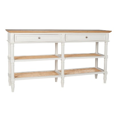 Bristol Console Table White/Natural - East at Main