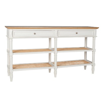 Bristol Console Table White/Natural - East at Main