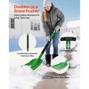 8.5" Wide Aluminum Snow Shovel, Lightweight T-Handle Adjustable Shovel for Driveway, Car & Camping - 4 of 4
