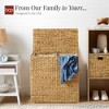 Best Choice Products Large Natural Water Hyacinth Double Laundry Hamper Basket w/ 2 Liner Bags, Handles - 4 of 4