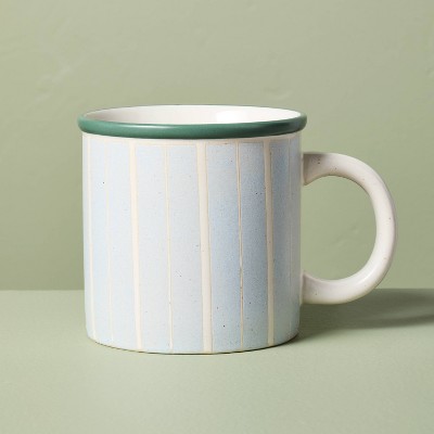 13.5oz Recycled Ceramic Striped Mug - Hearth & Hand™ with Magnolia
