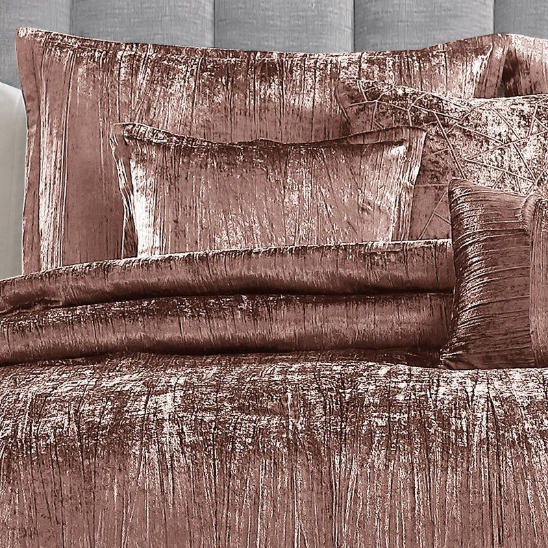 Turin Crinkle Velvet Comforter Set - Riverbrook Home, 4 of 16