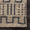 Nuloom Micaela Geometric 5x8 Jute Indoor Area Rug for Dining Room Rug Neutral Rug Living Room Rug Kitchen, Grey/Ivory - 3 of 4