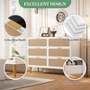 Rattan chest of drawers for the bedroom, wide-top storage cabinets for the wardrobe, suitable for the living room, hallway, and children's room. - 4 of 4