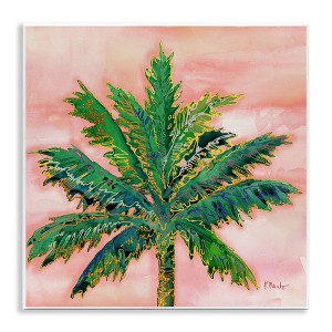 Stupell Industries Modern Glam Outline Palm Tree Wall Plaque Art - 1 of 4