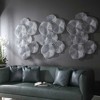 Uttermost Ripley Pewter Metal Wall Art – Layered Lotus Leaf Design in Metallic Finish, 47" W x 31" H - 4 of 4