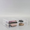Sorbus 4 Clear Large Stackable Acrylic Drawers - for Organizing Make up, Nail Polish, Hair Accessories, and Beauty Supplies - 2 of 4