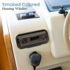 Universal Marine Stereo Housing for Outdoor Use with Hinged Door, UV Resistant Plastic, Black Finish - 3 of 4