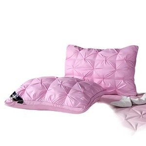 Dexmalle 100% Natural Cotton Pink Bread Pillow,Medium-Firm - 1 of 4