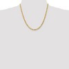 Black Bow Jewelry 4.5mm, 14k Yellow Gold, Diamond Cut Solid Rope Chain Necklace - 2 of 4