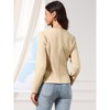 INSPIRE CHIC Women's Casual Fall Round Neck Button Front Elegant Work Blazer - 4 of 4