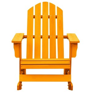 vidaXL Adirondack Rocking Chair Lounge Patio Chair for Garden Solid Wood Fir - Orange - 1 of 4