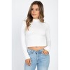 Slickblue Women's Jersey Mock Neck Shirt, Slim Fit Solid Long Sleeve Top, 9 Color Options, Size S-L - 2 of 4