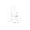 Gift Mark Modern Wooden Rocking Chair - Gray - 3 of 3