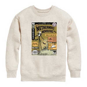 Boys' - Disney - The Nightmare Before Christmas Graphic Long Sleeve Fleece Sweatshirt - 1 of 4