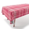 Avenie Pink Plaid Tablecloth -Deny Designs - 2 of 3