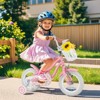 Costway 18'' Kids Bike Toddler Bicycle with Training Wheel Kickstand for 4-8 Years Old Purple/Pink/Turquoise/Blue/Beige/Green - 2 of 4