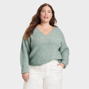 Women's V-Neck Pullover Sweater - Universal Thread™ - 1 of 3