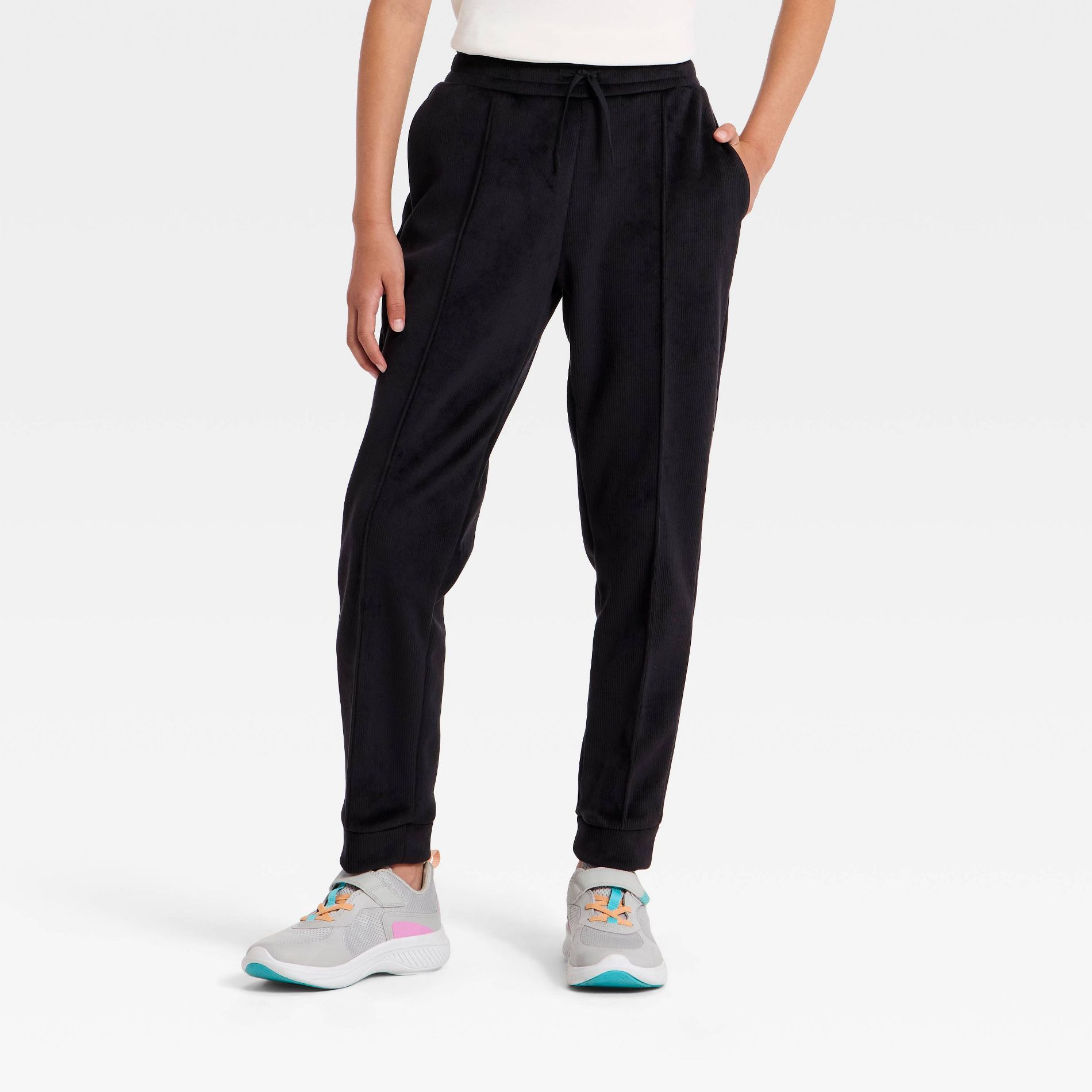 Girls' Cozy Ribbed Jogger Pants - All In Motion™