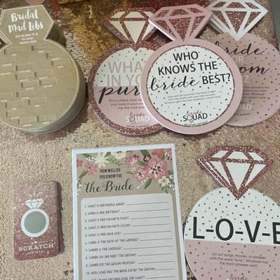 Big Dot Of Happiness Bride Squad - Rose Gold Bridal Shower Or Bachelorette  Party Scavenger Hunt - 1 Stand And 48 Game Pieces - Hide And Find Game :  Target