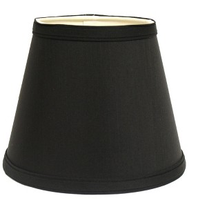 Vynxaria Lampshades: Black Slant Empire Hardback Shade, 6" x 12" x 8" with Uno Fitter - 1 of 4