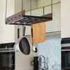 YIYIBYUS Wood Pot Rack Hanging, Ceiling Mount Vintage Pot Hangers for Kitchen - 3 of 4