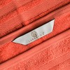 Cotton 6 Piece Bath Towel Set, Plush and Quick Drying, Classic Ionic Jacquard Border and Embroidered Trim by Blue Nile Mills - 3 of 4